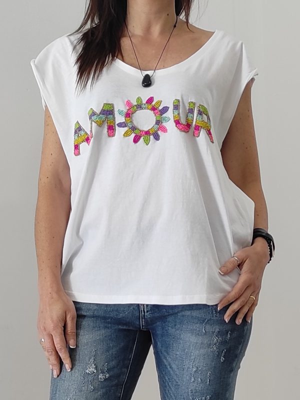 Camiseta Amour Blanca