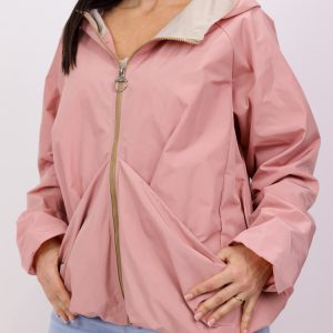 Chaqueta Cortavientos Smile Rosa